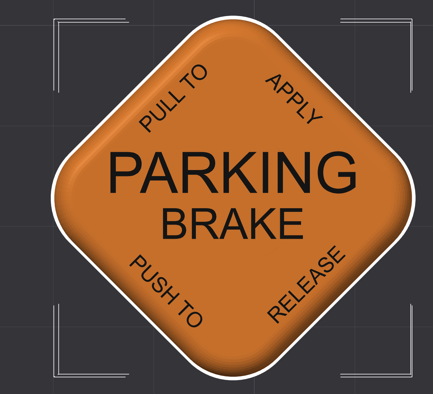 Air brake Knob functional Dummy