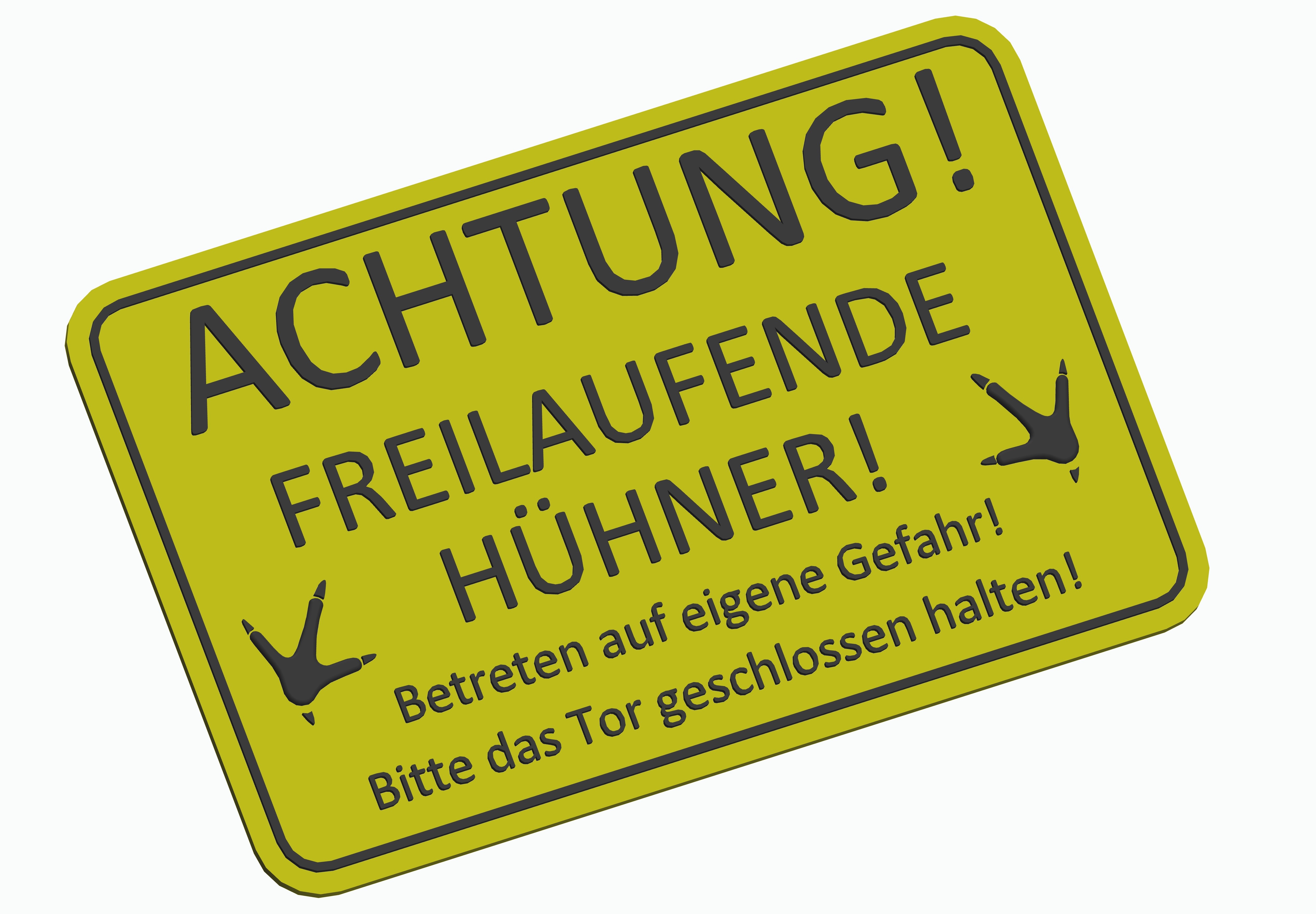 Achtung Schild