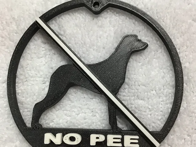 no pee zone sign for my mailbox post