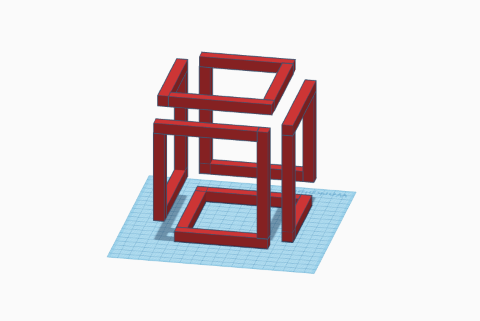 Miniatura 2 do modelo 3D Optical Illusion Cube