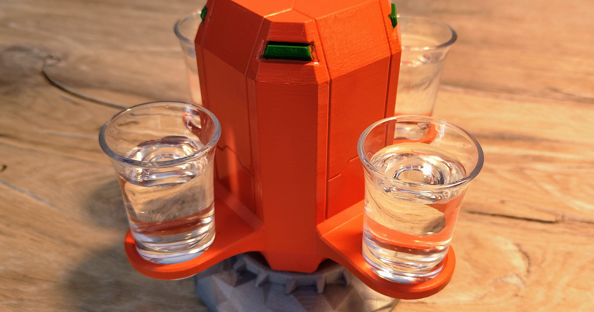 DRG Resupply Shot Glass Holder by kh4rj0 Download free STL model