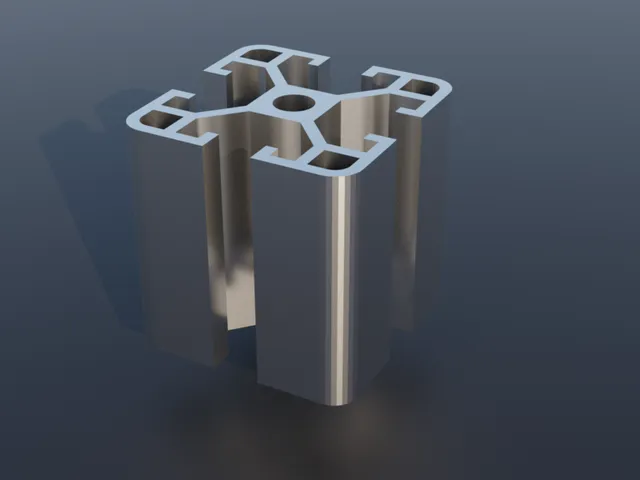 4040 profile object with exact dimensions