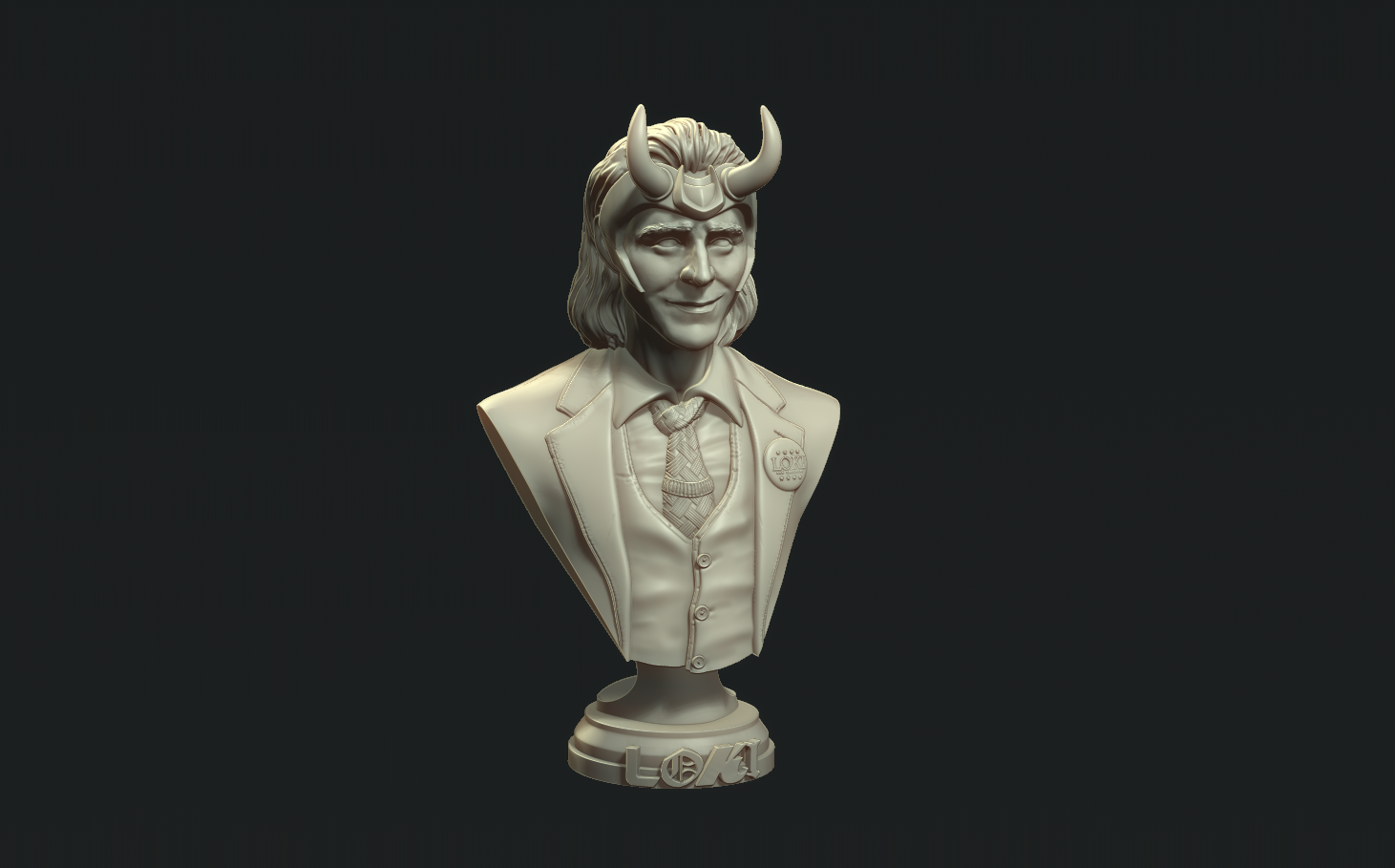 Miniatura 2 do modelo 3D Loki bust