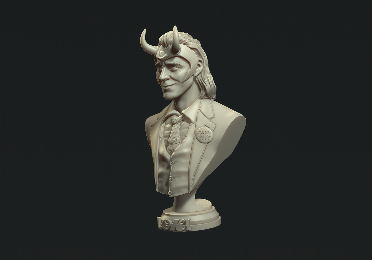 Miniatura 4 do modelo 3D Loki bust