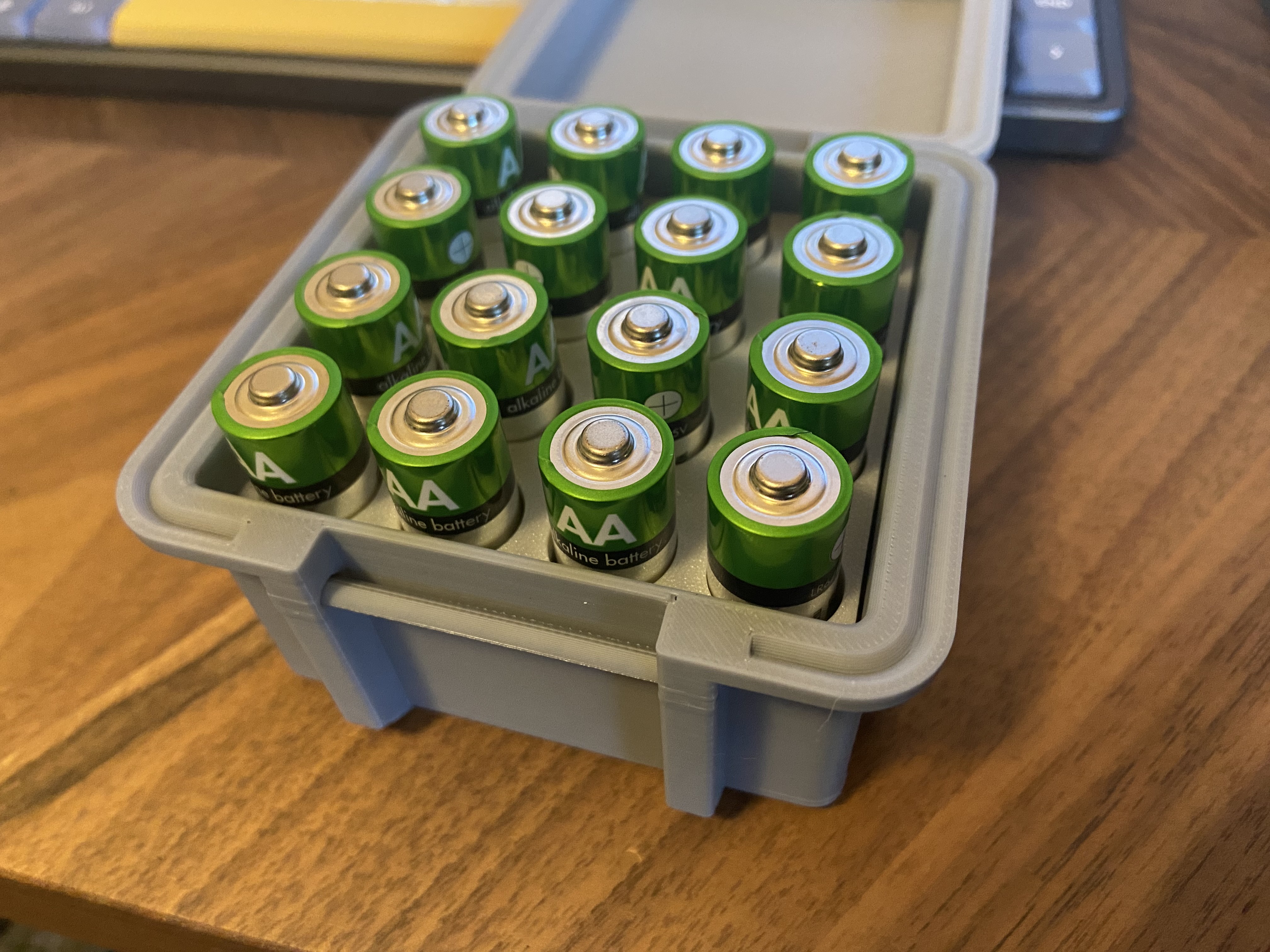 AA Battery Box 3D model thumbnail