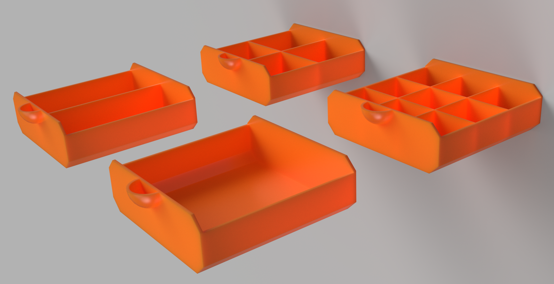 Miniatura 2 do modelo 3D Modular Organizer Drawers