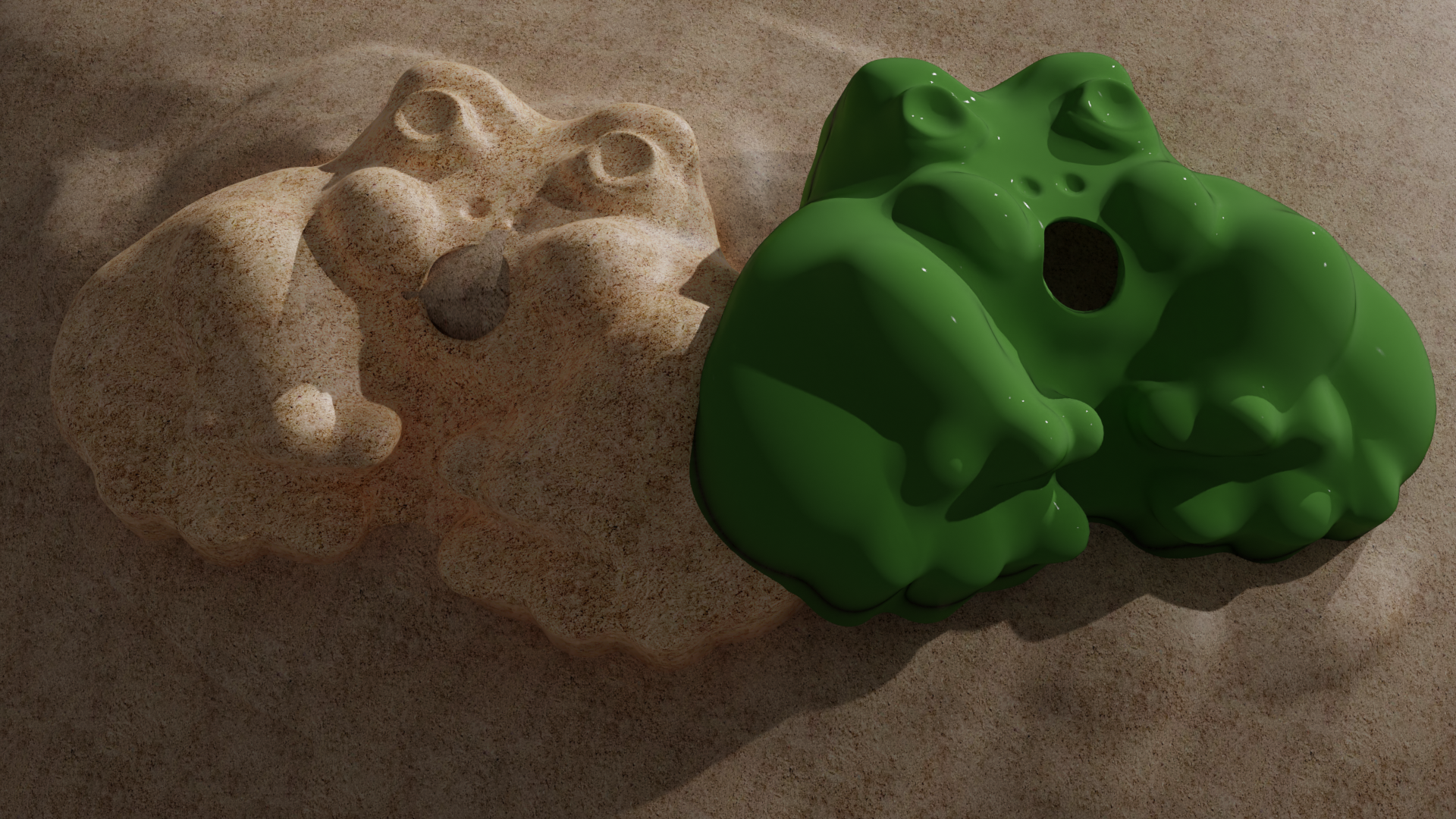 Billy the Frog Sand Mold