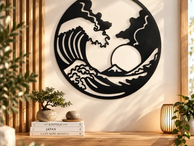 WallArt - Waves Sun Sea