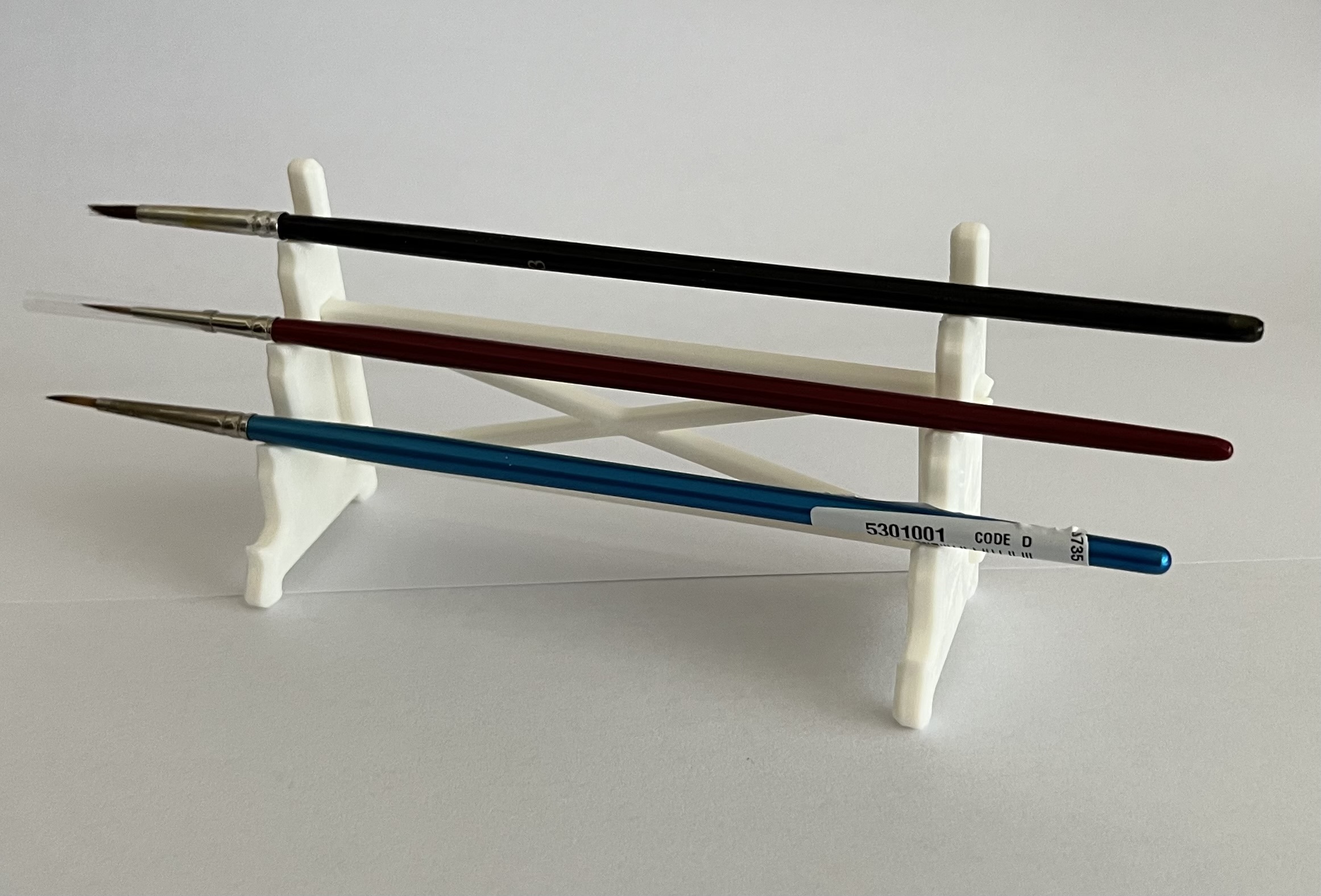 Horizontal paint brush holder by mksan Download free STL model