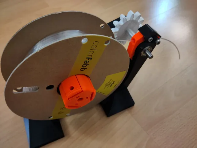 Rewinding Spool Holder (inspired by Filamentalist)