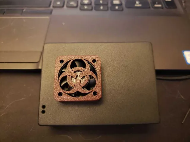 Biohazard Fan Grill Cover