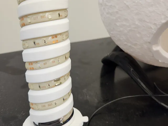 LED Strip Spiral (No Supports)