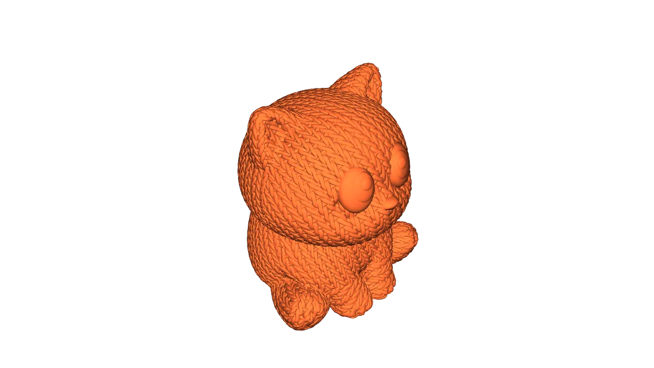 Cute Knitted Cat - No AMS - No Supports by Draft Axis | Download