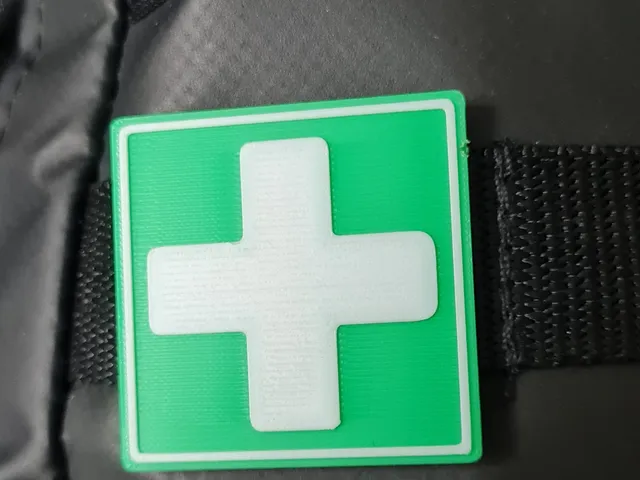 First aid badge with clip
