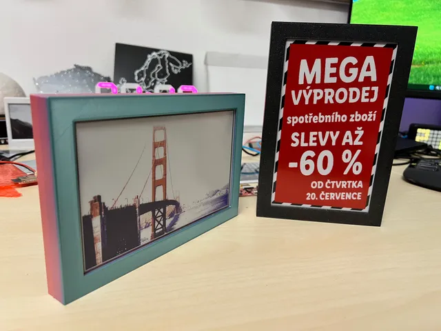 Rámeček pro ePaper 7.5" Waveshare i Good Display - v1