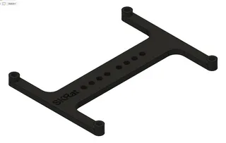 SKRat Din Rail mount with threaded inserts