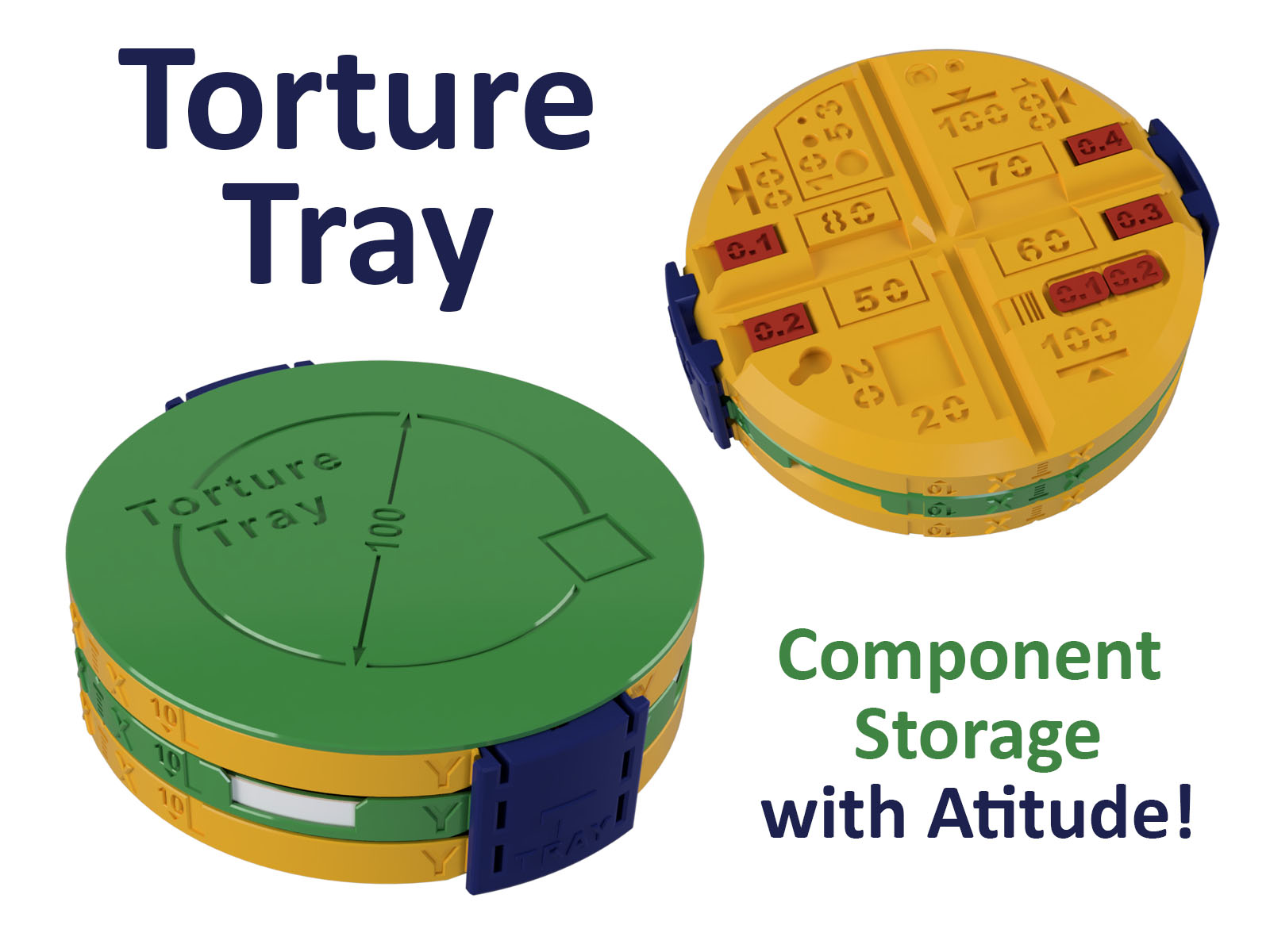 Component Sorting & Storage Tray System with Calibration & Torture Testing all in one!