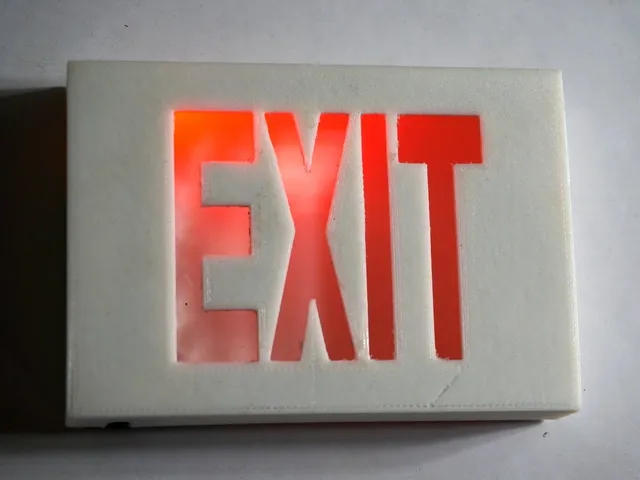 Tiny Exit Sign with LED Light