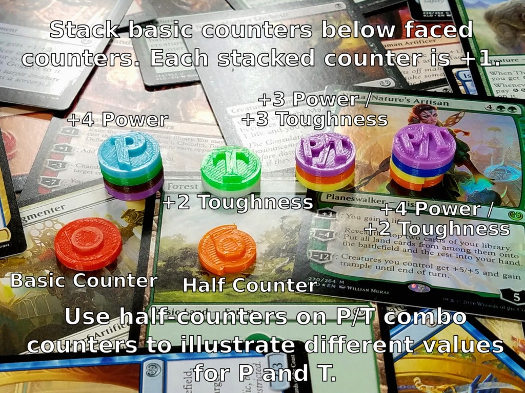 Magic The Gathering Counters / Chips UPDATED 532019 (Life, Mana