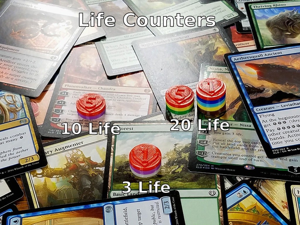 Magic The Gathering Counters / Chips UPDATED 532019 (Life, Mana, Abilities, Loyalty, Energy
