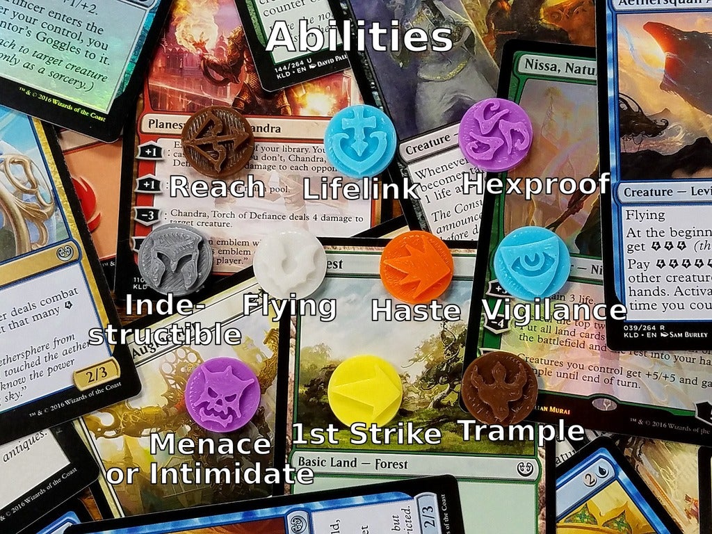 Magic The Gathering Counters / Chips UPDATED 532019 (Life, Mana, Abilities, Loyalty, Energy