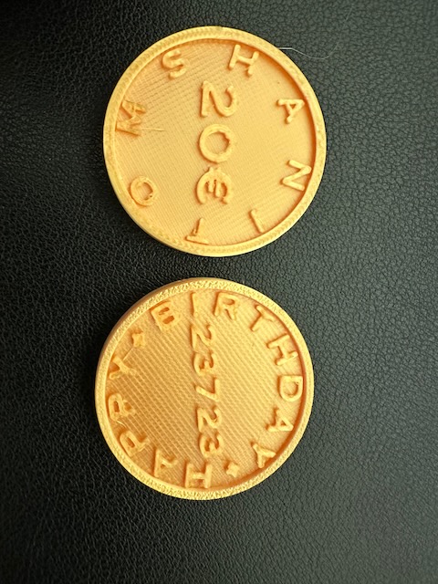 Double sided Coin for Presents by mtominsk | Download free STL model ...