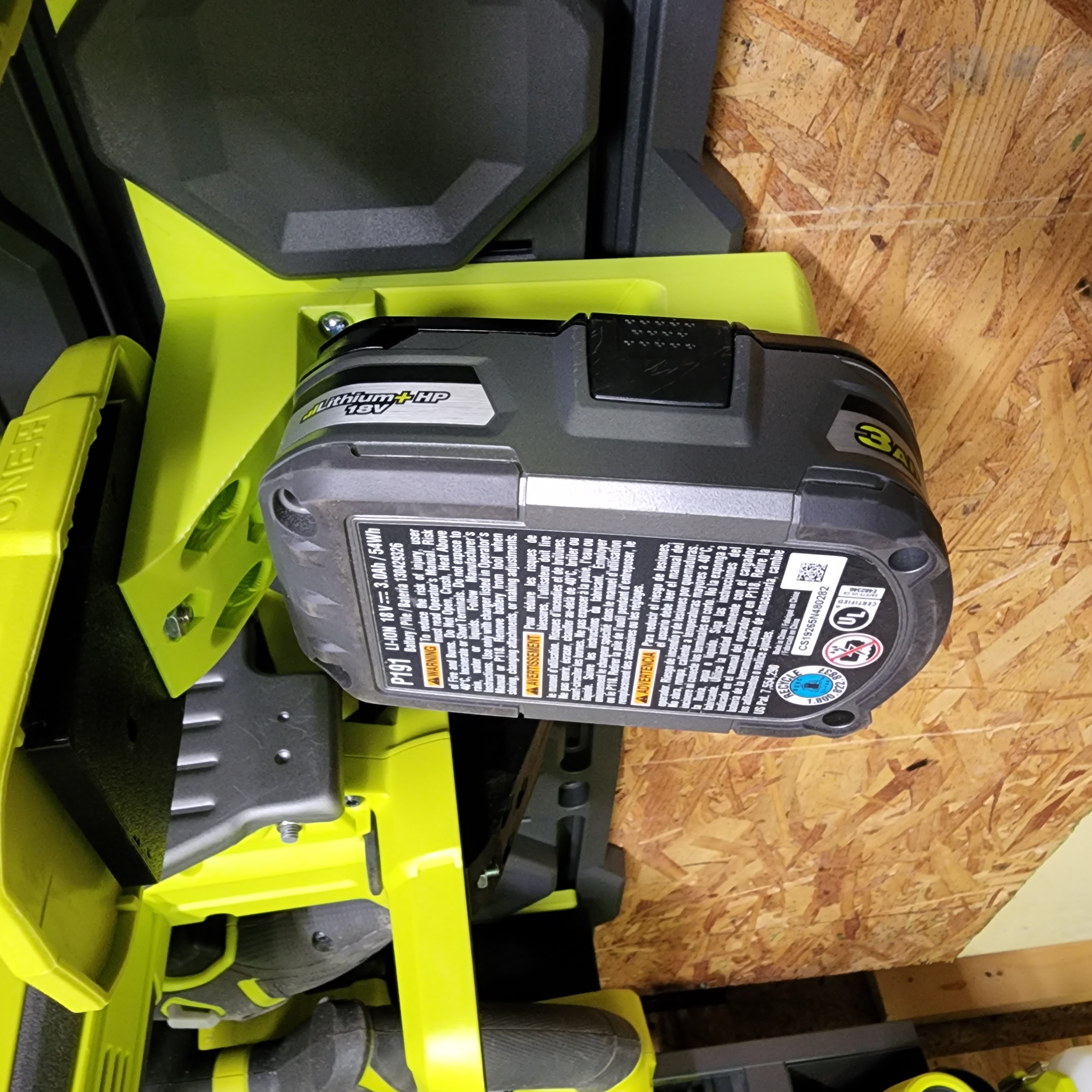 Ryobi Battery Tool Adapter for Ryobi Link Wall Panels by Peg'd Products