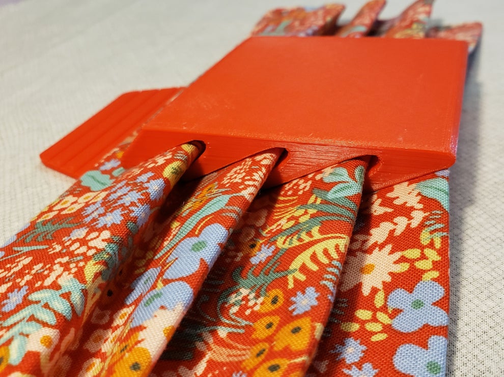 Pleat Maker Jig UPDATED for Fabric Face Masks Covid19 by Tony