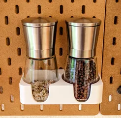 Skadis Salt and Pepper Mill Holder