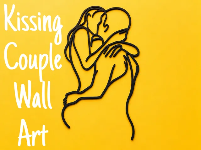 Kissing Couple Wall Art
