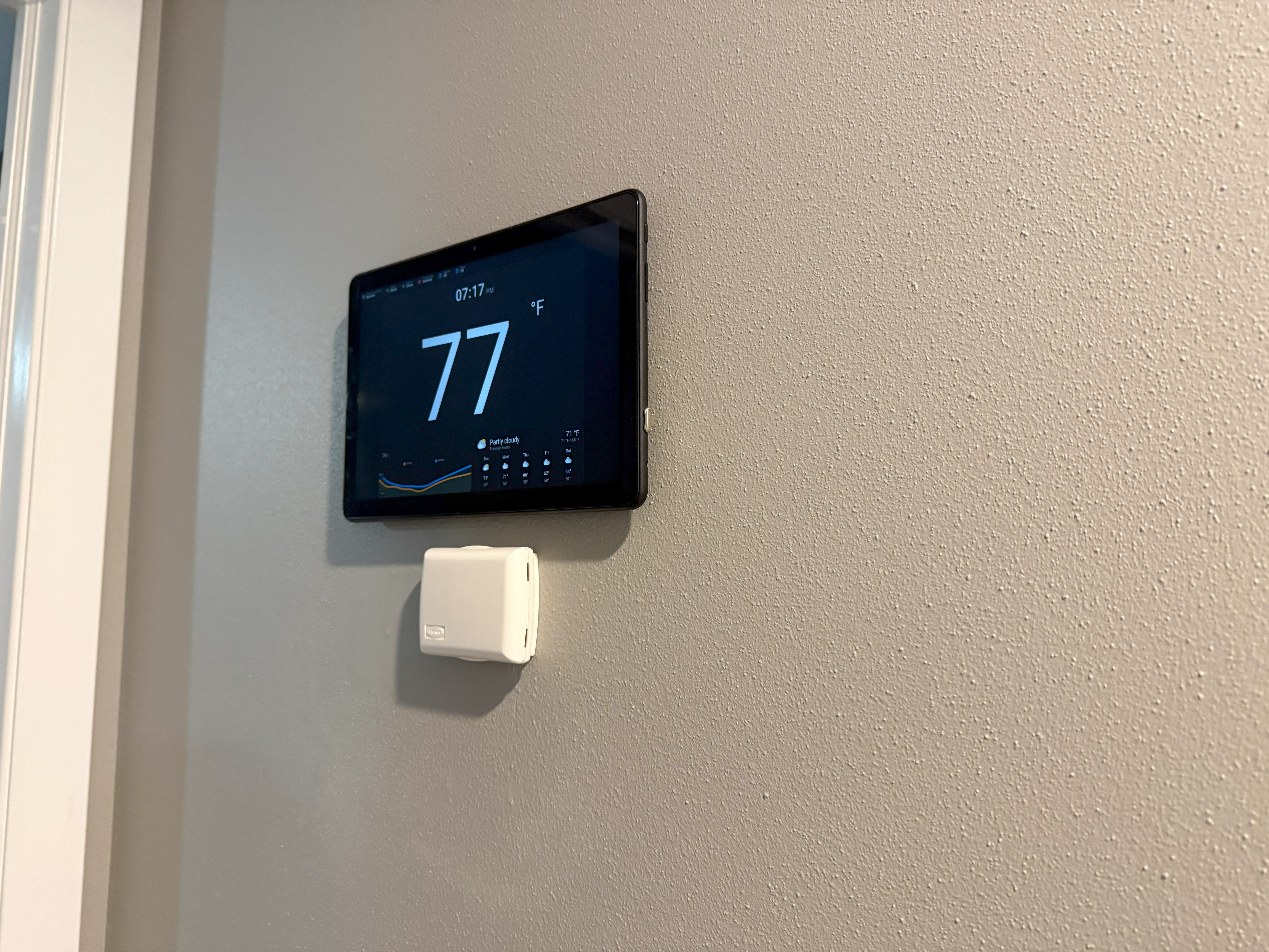 Minimal/slim Tablet mount. Fire HD 10 2023 - Home Assistant Dashboard