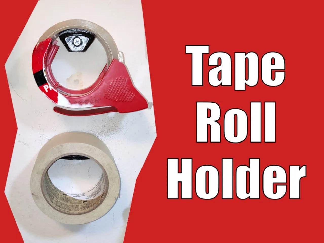 Tape Roll Wall Mount - Tape Hanger/Holder/Hook by Tony Youngblood