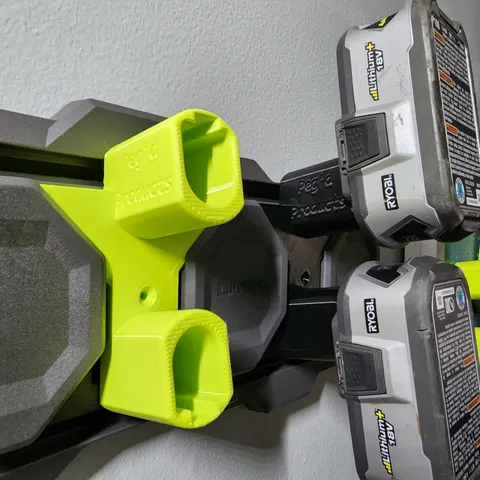 Ryobi 18V Double Battery Holder for Ryobi Link Wall Panels