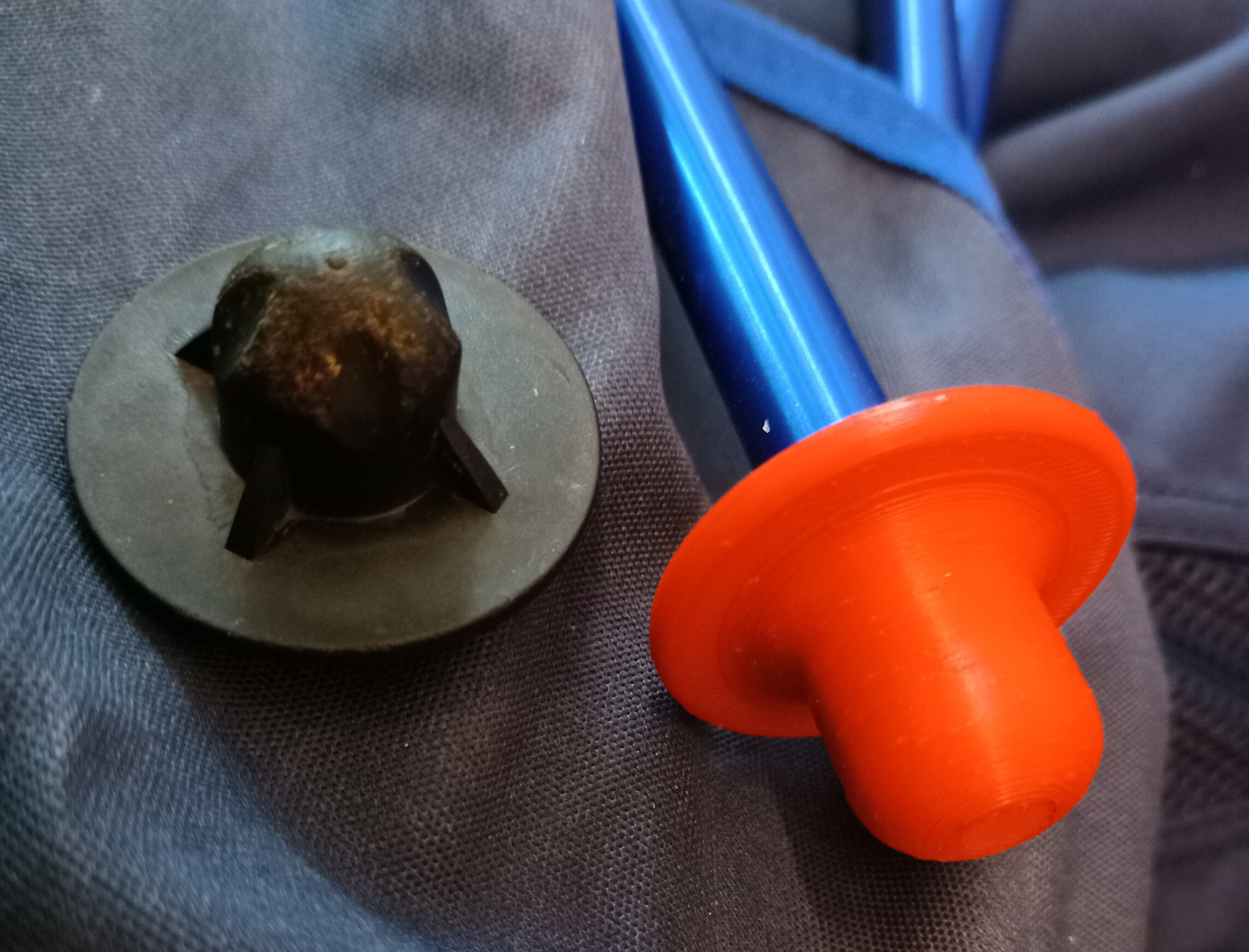 Camping chair foot, 15mm tube by JanN Download free STL model