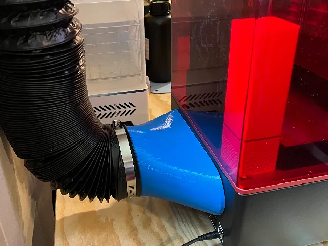 Magnetic Fume Extraction Attachment for Elegoo Saturn S