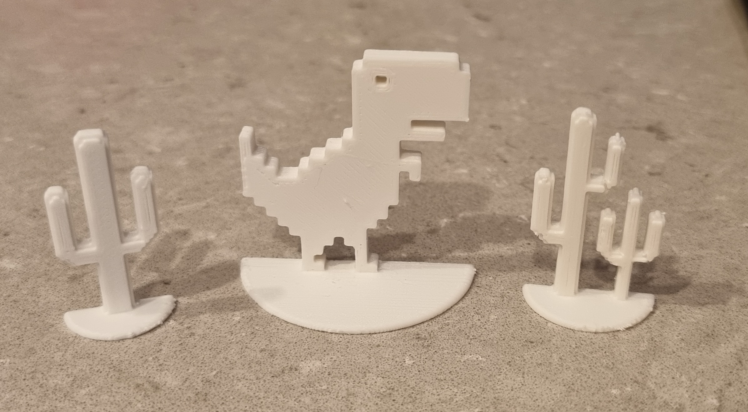Google Chrome Dino Decoration Simple Print