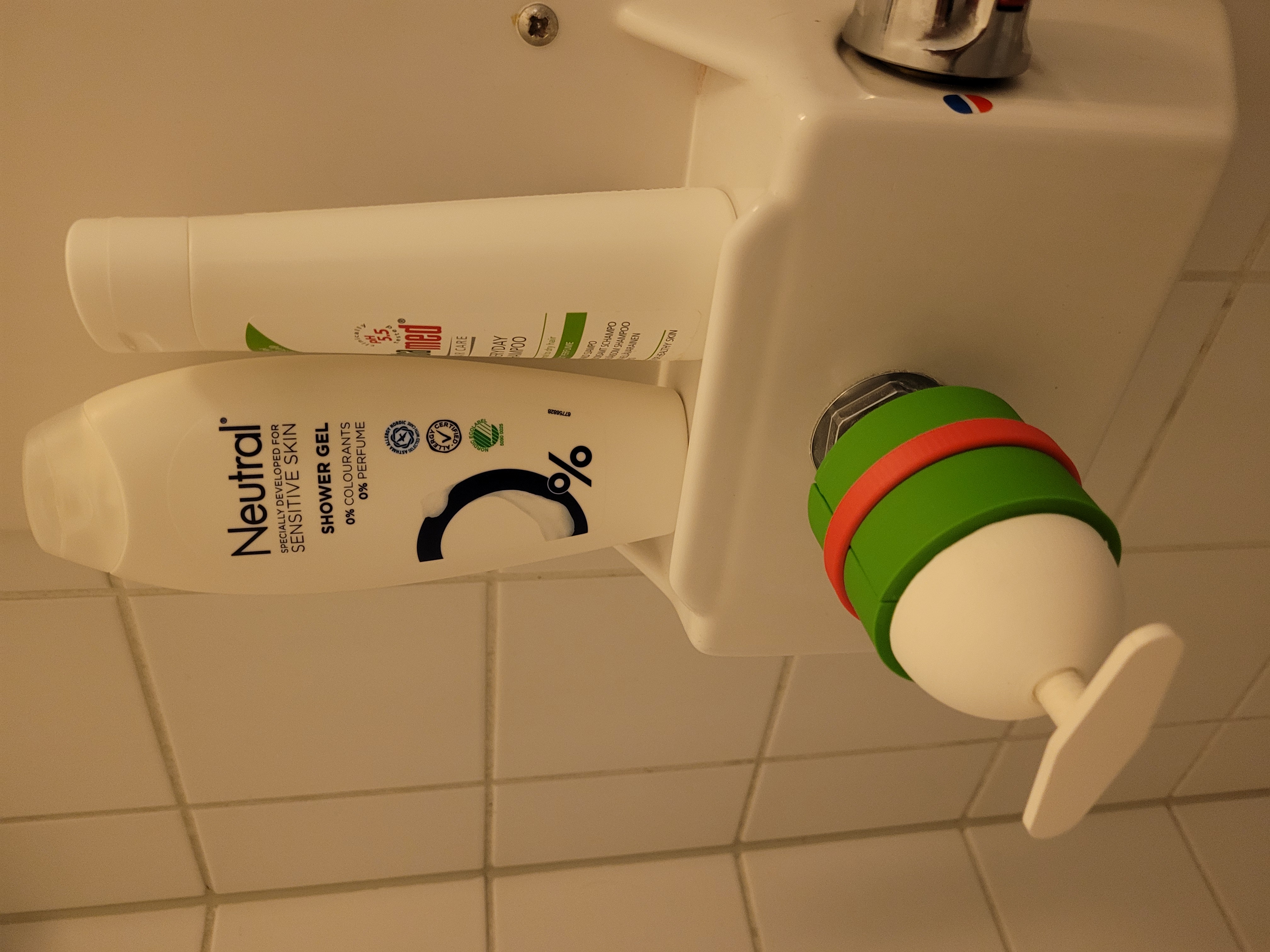 Public shower adapter