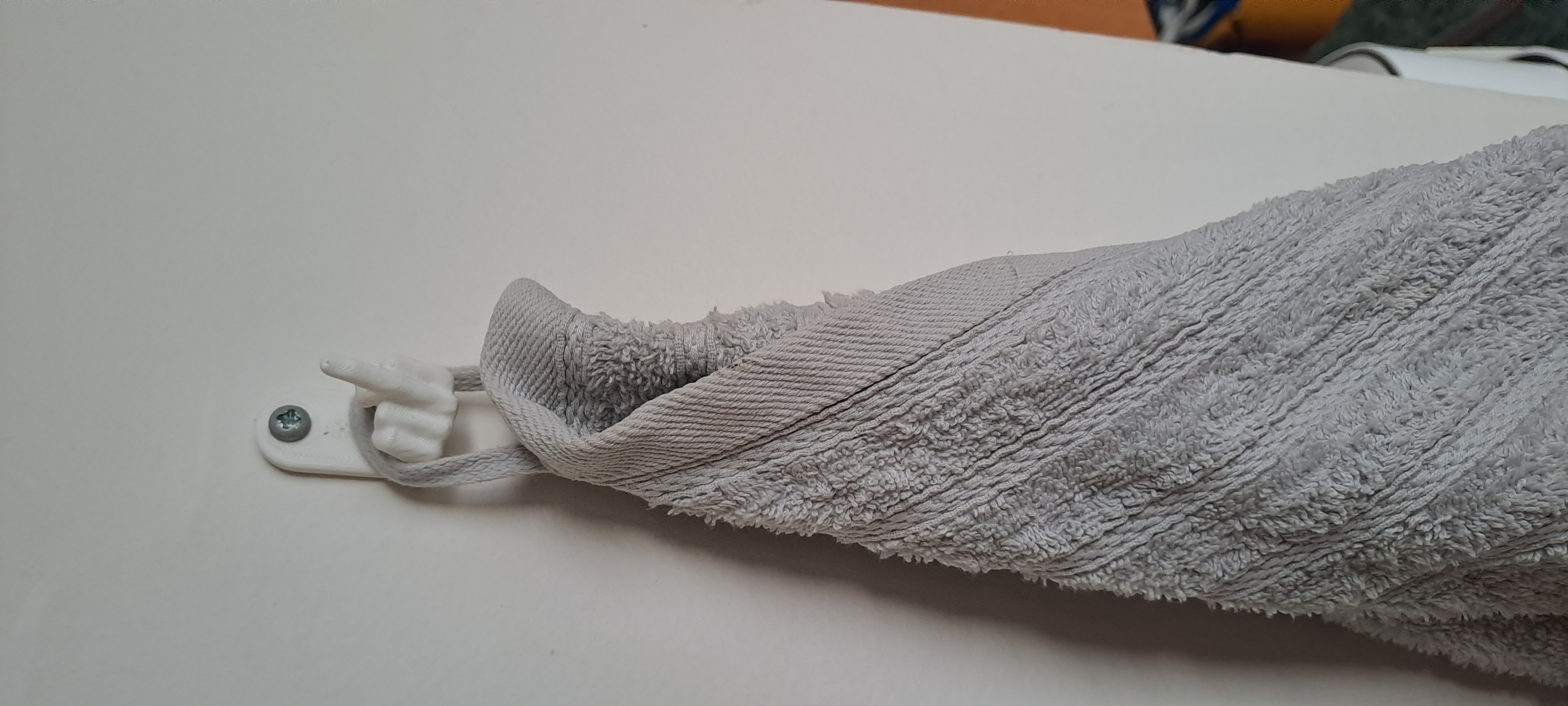 Middle finger towelhook