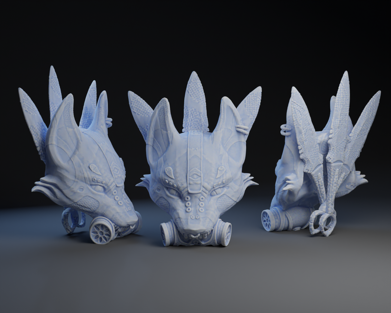 Fox Mask by Peter Farell, Download free STL model