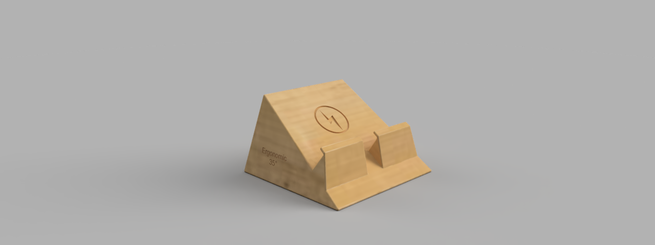 Ergonomic phone-stand / Ergonomische Handyhalterung