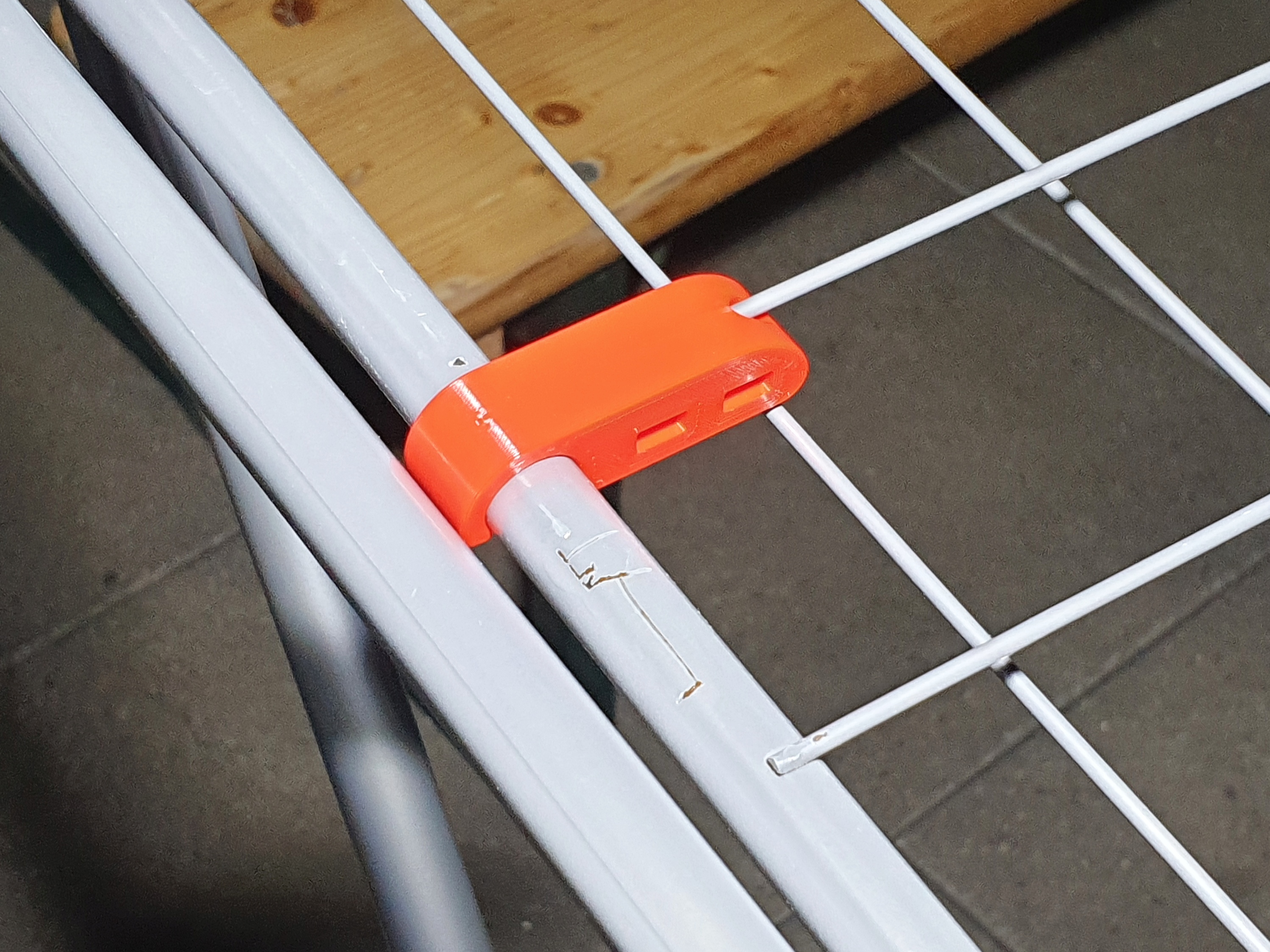 Drying rack wire repair clip (for 12mm tubes)