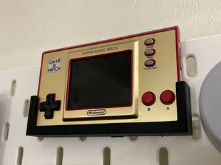 Mario and Zelda Game & Watch Ikea Skadis Mount by Beardanidas