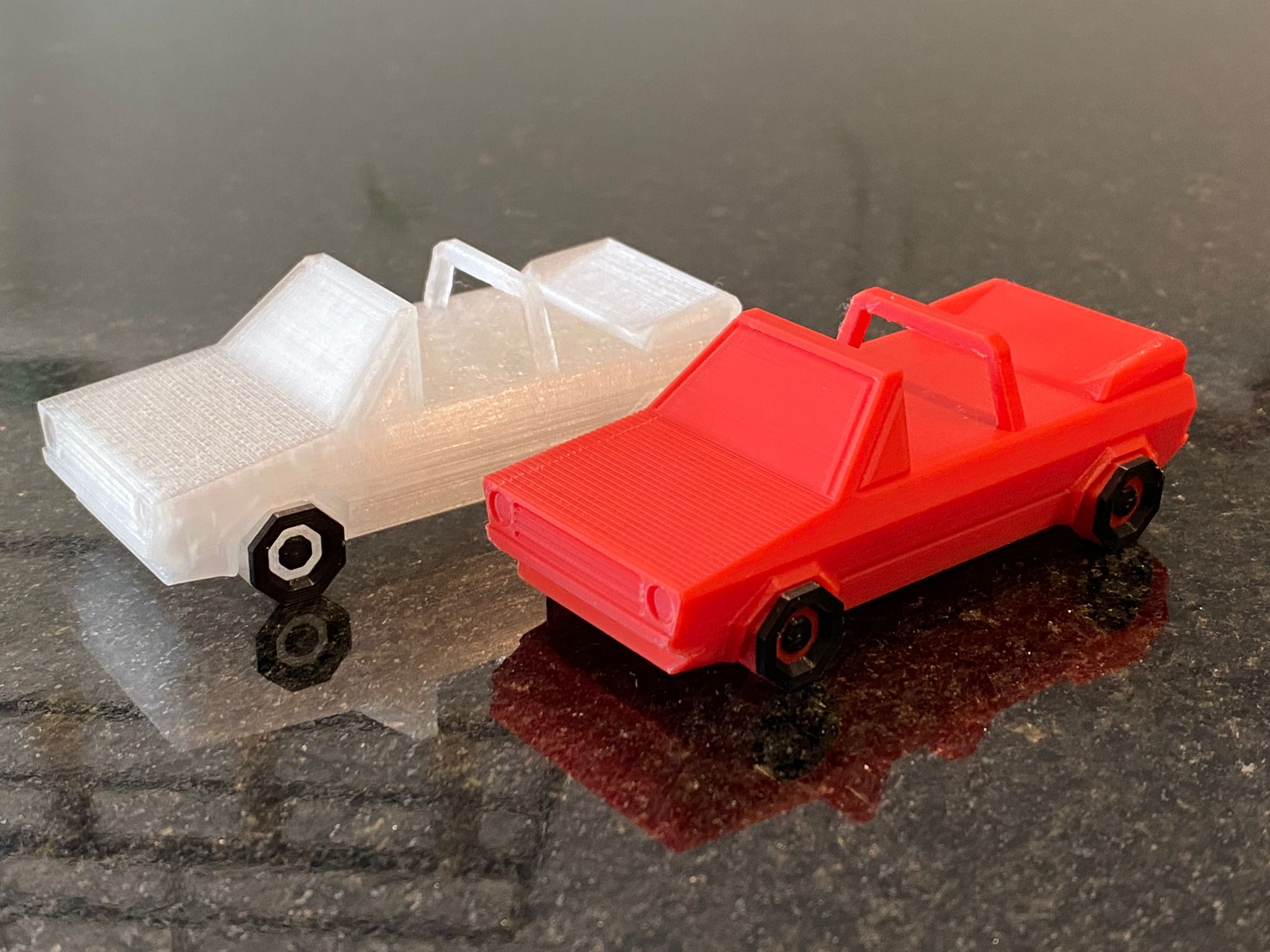 Low Poly VW Golf Mk1 Convertible (Cabriolet) - fixed rear