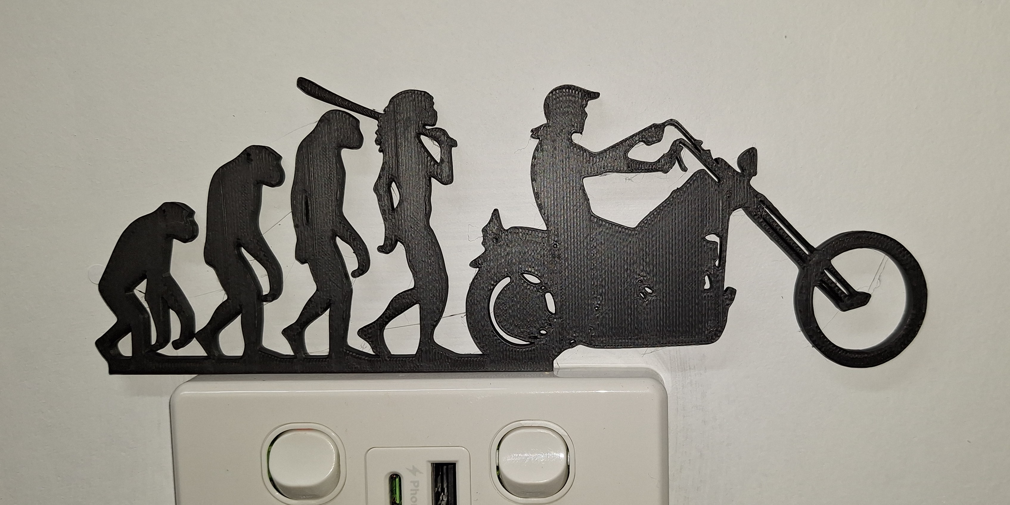Evolution: Motorcycle Wall Art
