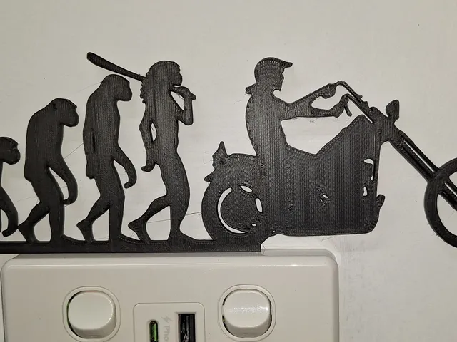 Evolution: Motorcycle Wall Art
