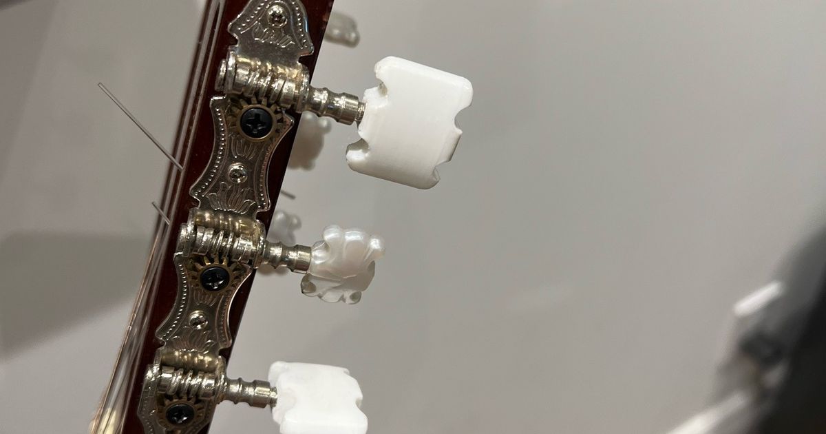 Guitar Tuning Peg Replacement by Chris Davidson Download free STL