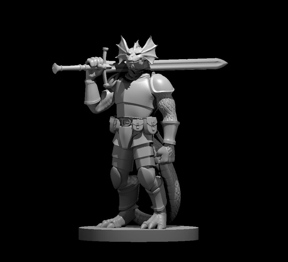 Miniatura 3 do modelo 3D Half Dragons