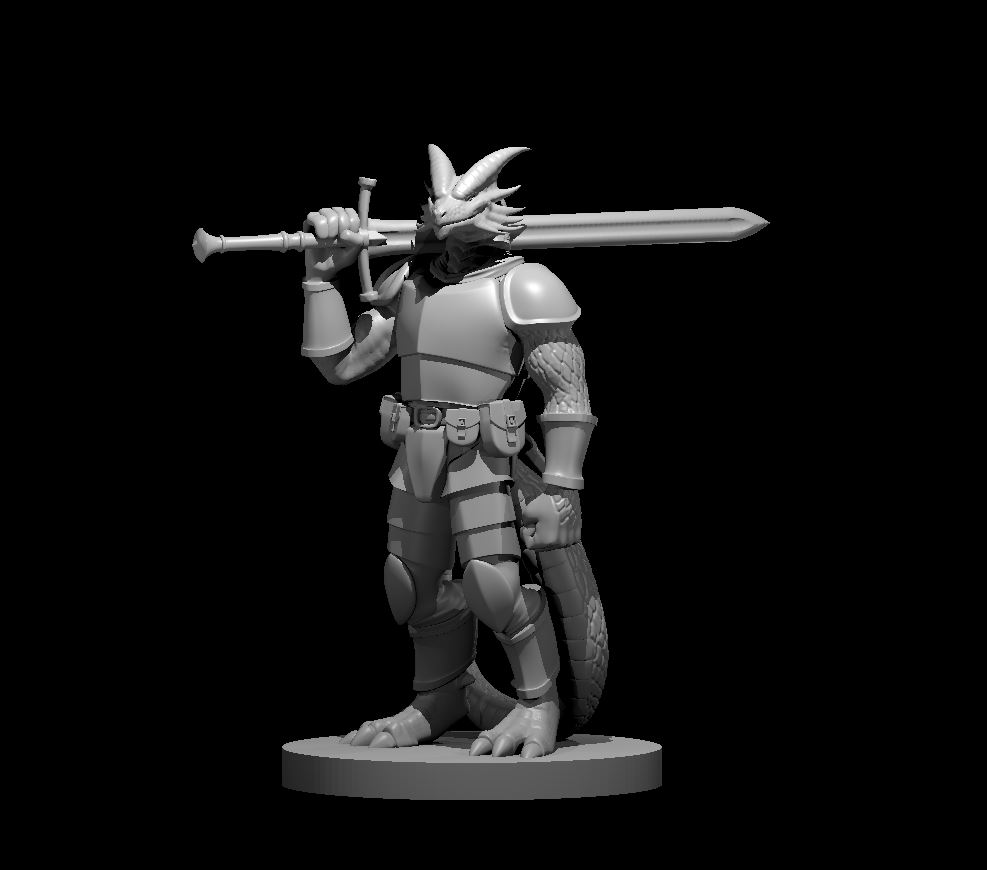 Miniatura 5 do modelo 3D Half Dragons