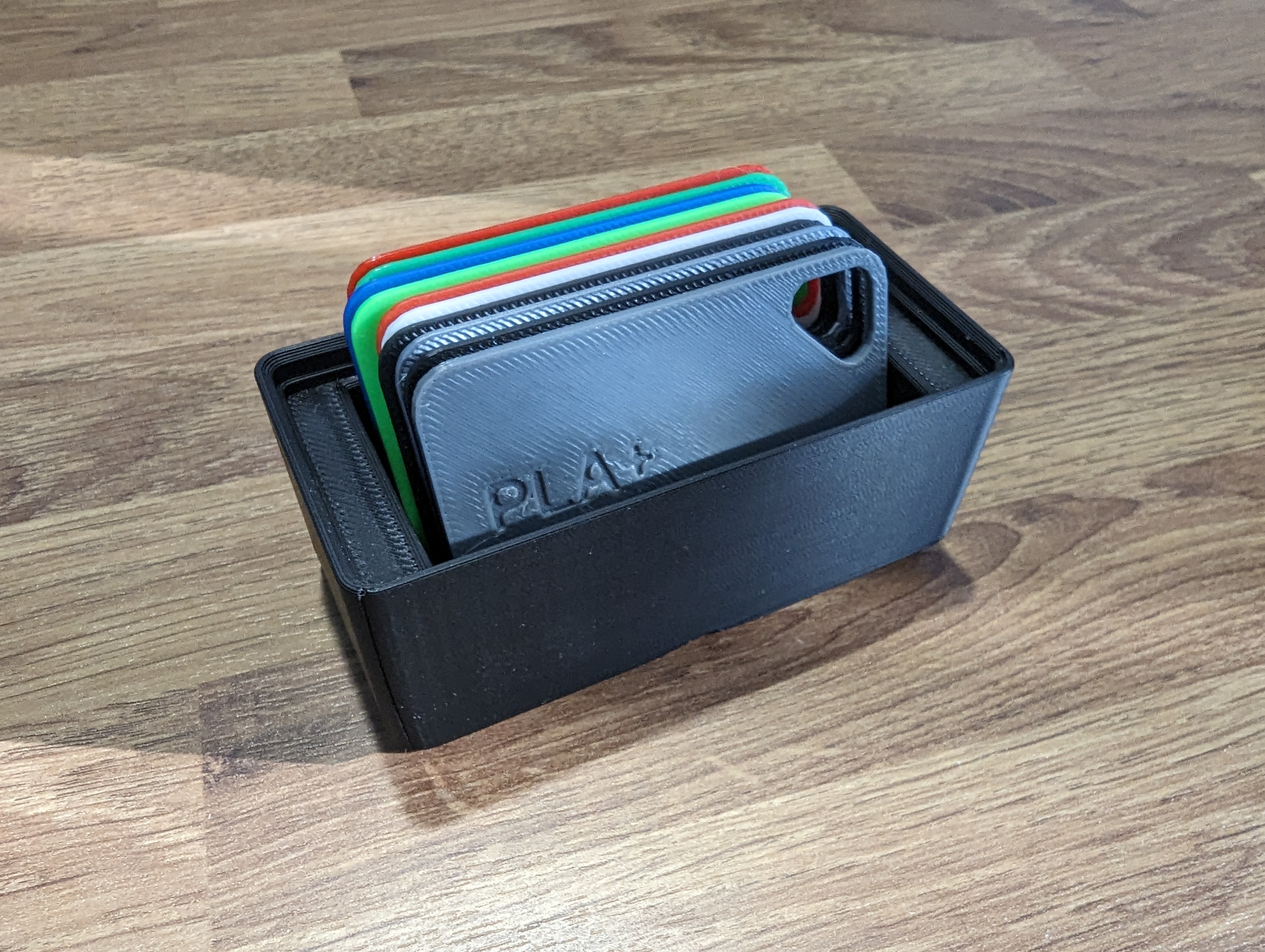 Gridfinity Filament Sample Tiles Boxes