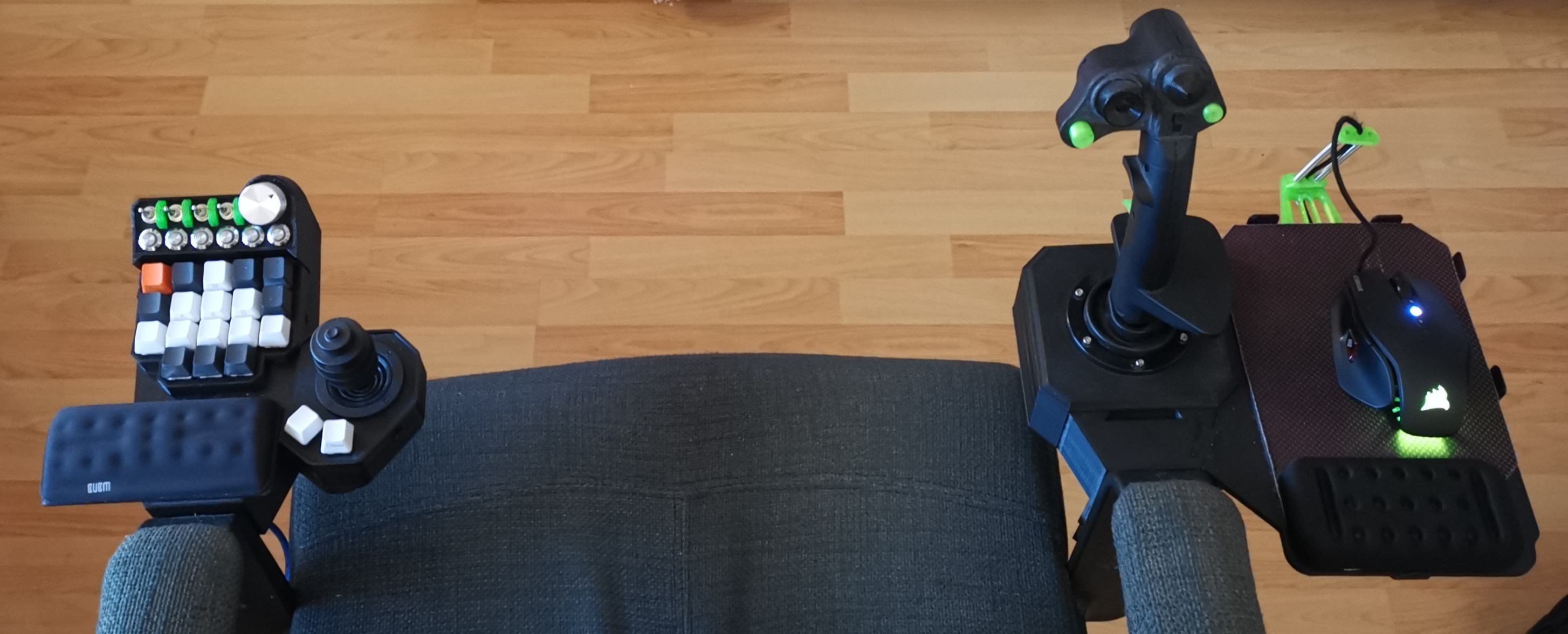 CtrlAltG13 modular - a hotas setup inspired by the Logitech G13 by ...